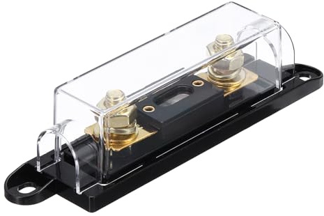 QUARKZMAN 1 Set Portafusibili ANL 500 A 32 V Kit Fusibile 500 A 0/2/4/8 Gauge AWG Portafusibile Inline Scatola Fusibile Blocco Fusibile Auto Per Radio Audio Inverter Amplificatore