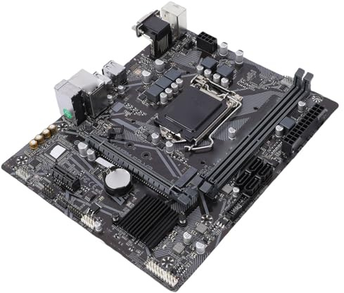 LICAEVEY Scheda Madre ATX H410M, Socket LGA 1200 per CPU di Decima Generazione, Supporto RAM DDR4 da 64 GB, Slot M.2, PCIe 3.0, USB 3.2 Gen1 per PC Gaming Home Office