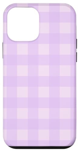 Grazioso motivo a scacchi a quadretti viola lilla Custodia per iPhone 12 mini