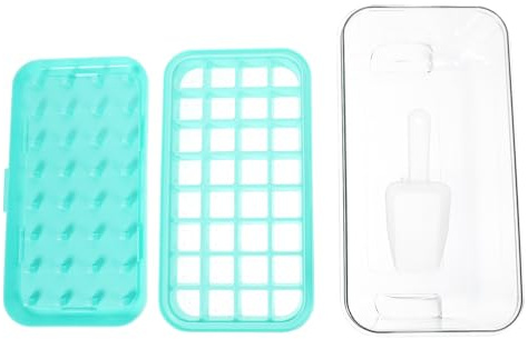jojofuny Stampo per Cubetti di Ghiaccio Professionale in Silicone e Abs, Set 1 Pezzo Fondo Morbido per Facile Estrazione, per Hotel e Bevande