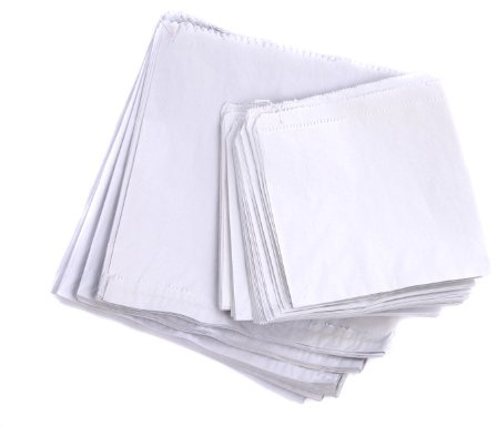 Bag It Plastics White Paper Food Bags | 10 x 10| Pack of 100 | Strung Kraft Paper Bags for food use, Groceries, Fruit Bags, Paper Sandwich Bags, Lunch bags, Veg bags