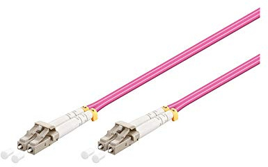 Goobay 95936 Cavo in Fibra Ottica, Multimode (OM4) Violett, Viola, 3 m Lunghezza del Cavo