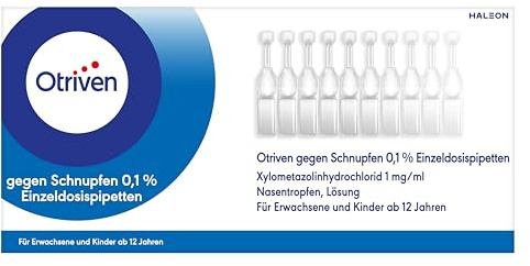 Otriven geg. Schnupfen 0,1 % Einzeldosispipetten, 40 Stück | Befreit die Nase bereits nach 2 Minuten und wirkt dabei nicht nur schnell, sondern auch langanhaltend.