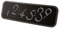 Lexon Script Clock Large black (negative display)