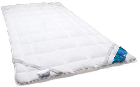 Schlafmond Medicus Clean Allergiker Matratzenschoner 90 x 190 cm - Matratzenauflage aus Baumwolle für Betten - Matratzenbezug 95 Grad waschbar - Made in Germany