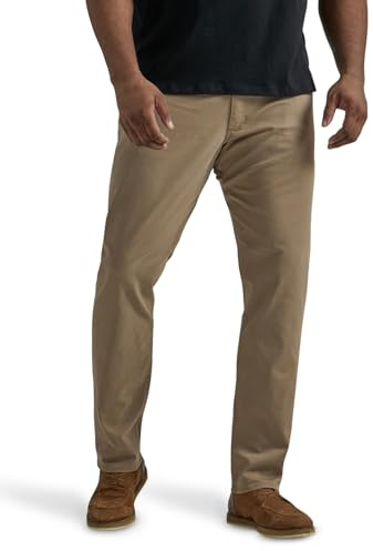 Lee Jeans Rectos para Hombre Big & Tall Extreme Motion Straight Taper, Cougar, 50W x 32L