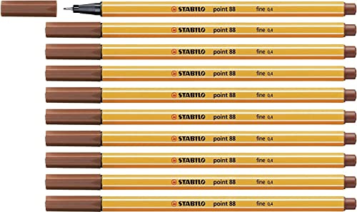 Stabilo Point 88 Fineliner Rötel 10 Stück.
