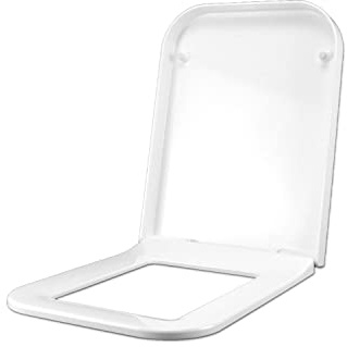 Copriwater per FLAMINIA TERRA come ORIGINALE TERMOINDURENTE BIANCO cerniera inox normale o rallentata soft close