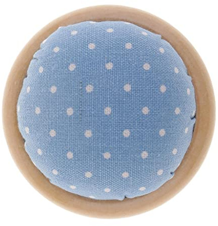 SM SunniMix Support de Coussin à épingles en Bois - Couture Artisanale - Bleu, Bleu