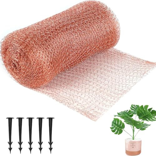 MLordoarf Kupferband Gegen Schnecken Hochbeet,Kupfer Gegen Schnecken,Kchneckenschutz Kupferband,Kupfernetz Gegen Schnecken,Schneckenabwehr Garten,Copper Mesh,Schneckendraht Kupfer,Schneckenband
