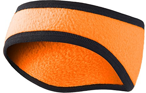 Ladeheid Herren Damen Fleece Stirnband Ohrenwärmer LA-204(Orange,One Size)