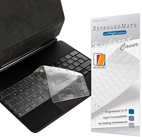 Digi-Tatoo Protezione tastiera ultrasottile compatibile con Magic Keyboard per iPad Air 13 (M2)/Vecchio Magic Keyboard per iPad Pro 12,9(3ª, 4ª, 5ª e 6ª generazione), TPU,Italiano/Europeo