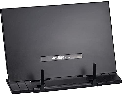 HongBoom Supporto Regolabile per Ricettario Leggio per Libri di Ricette da Cucina con 7 Altezze Regolabili Leggio per Ricettari, Libri e Tablet (28.5 * 18.5cm)