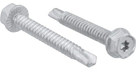 Sechskant-Bohrschraube SW10 + TX25, Zinklammellenbeschichtung, Unterkopf-Sperrverzahnung, 6.3x50 mm, 100 Stück
