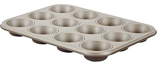 Actuel Plaque pour 12 muffins en métal revêtu 35 x 27 x H.3