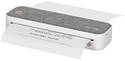 Bisofice Mobiler Drucker A4 für unterwegs, Thermodrucker Bluetooth Portable Drucker Unterstützen 210mm A4 Thermopapier, Kompatibel mit Android/iOS/Win/Mac für Phone & Laptop