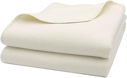 ZOLLNER Set de 2 couvertures de déménagement, coton, 140x200 cm, beige