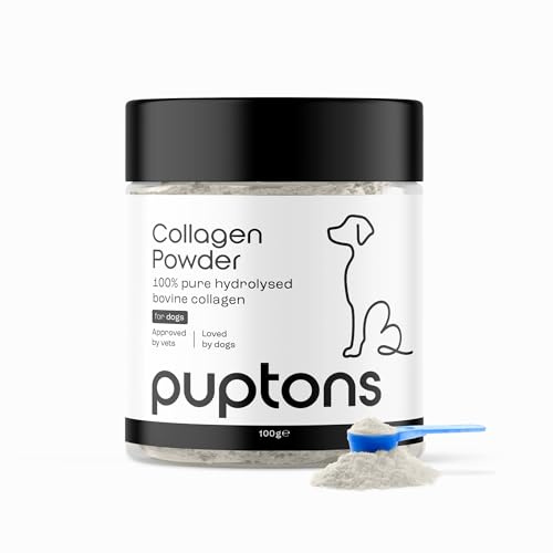 Puptons Collagen Powder for Dogs | Measuring Scoop Included (100g)
