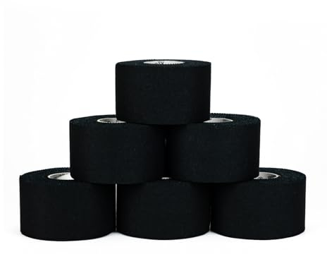 Rehband Sport-Tape, 6 Rollen reißbarers Tape, hautfreundliches & stark haftendes Profi Sport Tape, Gelenk & Finger Tapeverband, unelastisch
