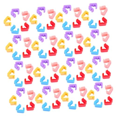 KOMBIUDA 500pcs Balloon Clips for Sealing Plastic Balloon Tie Clips for Party Supplies Easy to Use and for Birthday Wedding and Festival Decorations