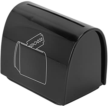 Generic Estuche de Eliminación de Cuchillas de Afeitar, Estuche de Eliminación de Cuchillas de Seguridad, Tamaño Compacto Reciclable, Duradero para de Afeitar Usadas