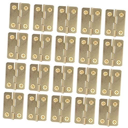 Artibetter Charnières Miniatures en Fer 1 Pouce Accessoires de Bricolage Résistants la Corrosion Petites Charnières pour Boîte en Bois Lot de 20 Usage pour Boîtes à Bijoux et Tiroirs