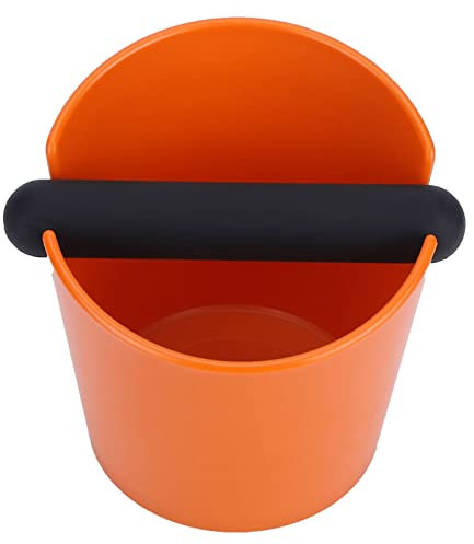 Coffee Knock Box Household Anti Slip Coffee Grind Dump Bin for Coffee Shop Orange Professional Accessories for Use