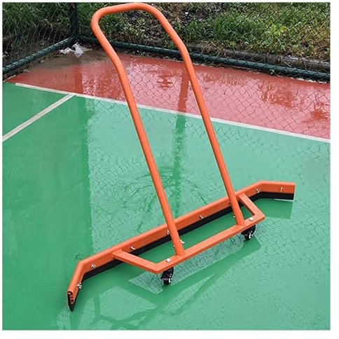 LKYLGYU Aluminum Heavy Duty Squeegees Floor Water Remover Squeegee Broom For Pushing Standing Water, Tennis Court/Workshops/Yard Portable Water Pusher Sweeper (Color : Orange Court Squeegee)