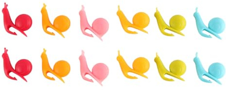 Laroal 12PCS Tea Bag Holder For Cup Silicone Tea Bag Holder Snail Shaped Tea Bag Holder Waterproof Clip Holder