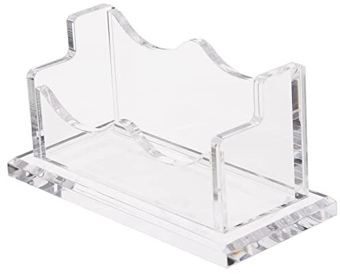 ROMISBABA Visitenkartenhalter Für Schreibtisch Transparente Kartenaufbewahrung Für Büro Praktischer Kartenständer Für Karten