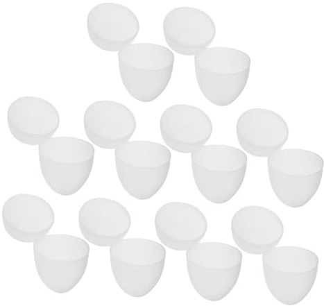 VICASKY 10 Uova Vuote Trasparenti Uova Riempiibili per Attività Creative e Decorazioni per e Progetti da Te