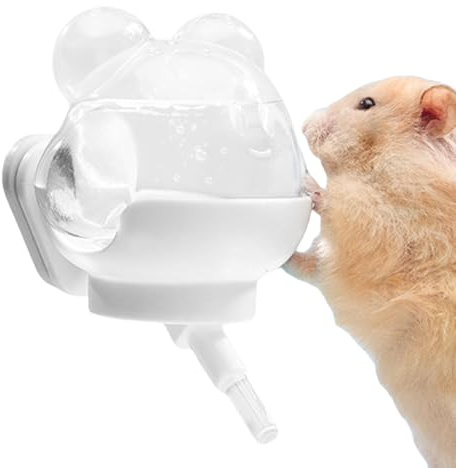 Tränke für Hamster | magnetischer Wasserflaschenspender für Chinchilla – 220 ml Zubehör für Frettchenkäfig Maus Igel Kaninchen Chinchilla Kleintiere