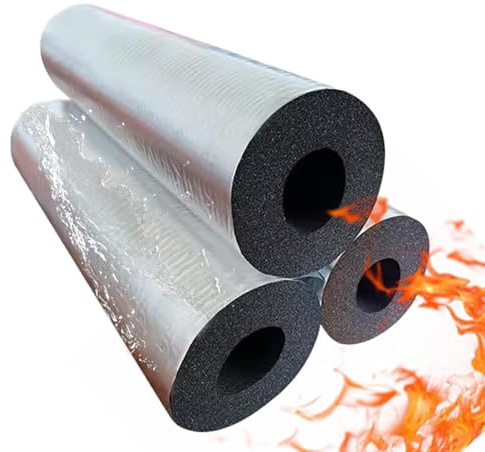 Rohrisolierung Schlauch für Ø 22-110mm Rohr, Selbstklebend Isolierschlauch, Schaumstoff Schutzschlauch für Heizungsrohr Kupferrohr Wasserleitung, Frostschutz(20mm,89mm)