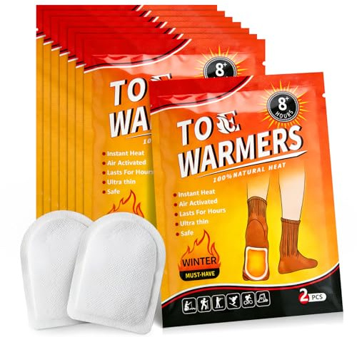 Fußwärmer Pads luftaktiviert - 6-8h warme Füße - 8 Paar - 100% natürliche Wärme - Wärmepads Füße