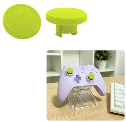 Styrenhet thumbstick ersättningar kompatibla med 8BitDo Ultimate 2C, texturerade analoga joystick-lock, anpassade modifierade delar (grön)