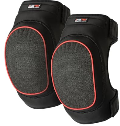 Kneetek Knieschoner SAFETEK Cordura, rutschfähig, für empfindliche Böden | Der Sanfte: zug- und scheuerfeste Nylonfaser gleitet über Vinyl und Parkett, ergonomisches Kniebett, ca. 223 g je Stück