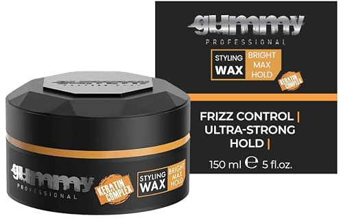 Gummy Hair Styling Wax Bright Finish Melon Scent, Orange, Sweet Melon, 150 millilitre