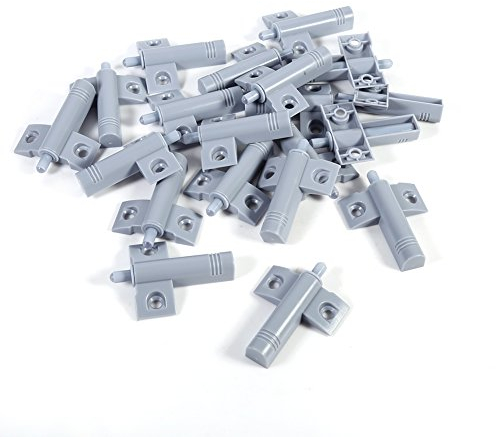 Set di 20 fermaporta ammortizzatori per porta, armadio, cassetto, paracolpi morbidi e cuscini Quiet (grigio)