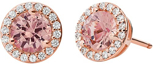 Michael Kors Ohrringe MKC1035A2791 Damen Ohrstecker Silber 925 Rose Zirkonia
