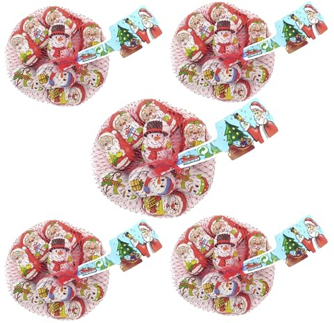 400g Weihnachtsmänner und Schneemänner Milchschokolade mit Milchcremfüllung I ca. 40 Stück I Ideal für Nikolausstiefel, Adventskalender, Weihnachtsteller oder als süße Weihnachtsdeko I