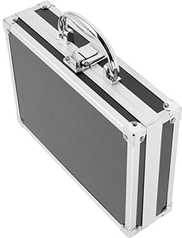 COLLBATH Aluminium-Hartschalenkoffer, Notfall-Set, Bargeld, Hartschalenkoffer, Koffer, Laptop-Tragetasche, Kosmetiktasche, Laptop, Aktentasche, Heimwerkzeug, tragbar, Reisen, flach, Verschiedene
