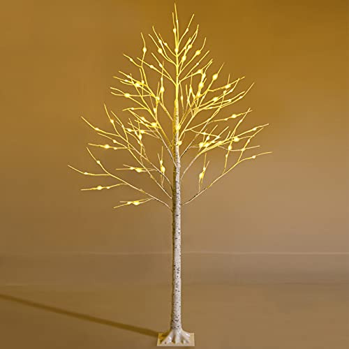 LIFEZEAL Árbol de Navidad Artificial de 150 cm/180 cm de Alto, Ramas de PVC y Soporte de Hierro, luz Blanca cálida 72/96 LED (180 cm)