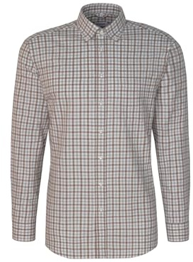 Seidensticker Herren Flanellhemd - Comfort Fit - Bügelleicht - Button-Down-Kragen - Langarm - 100% Baumwolle
