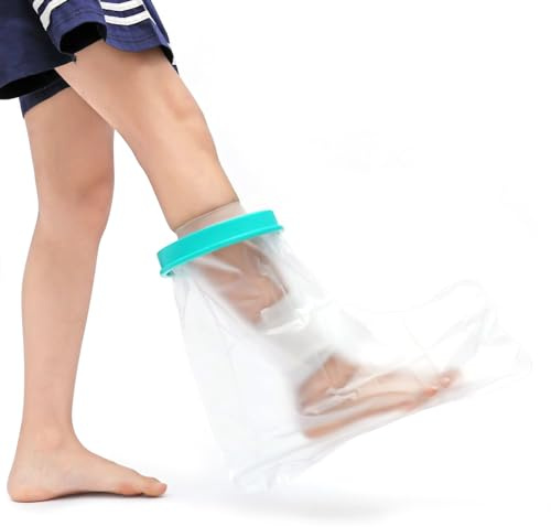 Lucxhcky Housse de jambe de douche imperméable, Protege platre jambe adulte, Protection Impermeable pour Douche pour Gardant Plâtre et de Bandage au Sec Utilisé pour Douche (Cheville adulte)