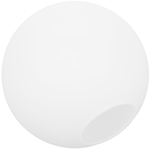 HOLIDYOYO Vidrio Esférico Para Lámpara Globo Pantalla Blanca Repuesto De Cristal 18cm
