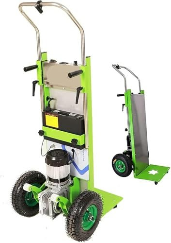 BTURYT Treppensteiger Sackkarre Elektrisch 200 kg Kapazität-Wagen mit 800 W Motor - S-förmiger Stützarm, Treppen Auf Und Ab Arbeitssparend und bequem~/