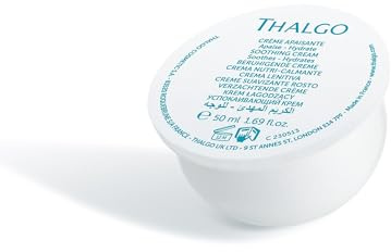 THALGO Lugnande kräm från den professionella produktlinjen CICA Marin. Reparerar, lugnar och stärker känslig och försvagad hud. Miljövänlig påfyllningskapsel