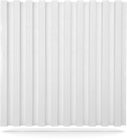 DECCART 3D Wandpaneele weiß 60x60 cm 3 Stück | 1.08 m², Paneele Wand Wall Panels Deko Wandverkleidung Innen Panel Deckenverkleidung Decke Deckenpaneele Platten EPS