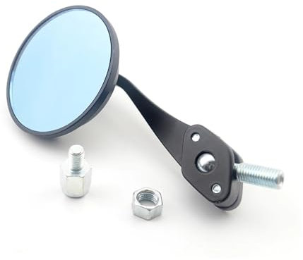 Lenkerendenspiegel Universal Runde 8 & 10 Mm Adapter Rückspiegel Motorrad Motorrad Klapp Seite Spiegel Für Suzuki Für B-King Für GSF1250 Für GSF600 Motorrad Rückspiegel