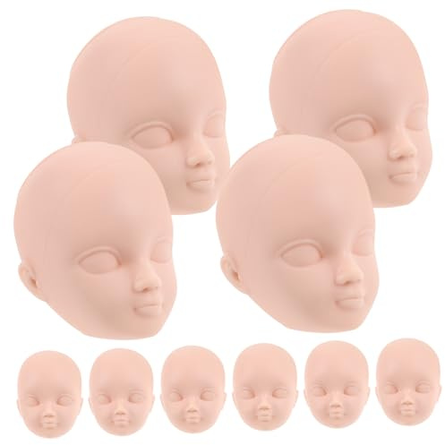 HONMEET 20piezas Cabezas De Muñeca De Práctica De Maquillaje De Cabezas para De y Maquillaje Ligeras y para Manualidades y